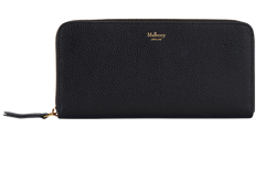 Mulberry Long Zipped Wallet, Leather, Black, B, 2*